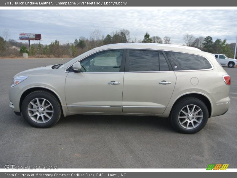 Champagne Silver Metallic / Ebony/Ebony 2015 Buick Enclave Leather