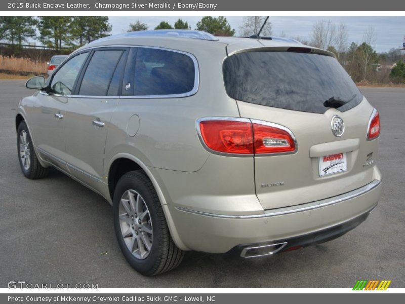 Champagne Silver Metallic / Ebony/Ebony 2015 Buick Enclave Leather