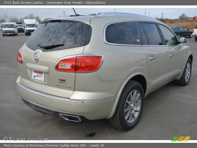 Champagne Silver Metallic / Ebony/Ebony 2015 Buick Enclave Leather