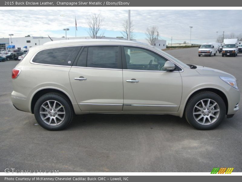 Champagne Silver Metallic / Ebony/Ebony 2015 Buick Enclave Leather