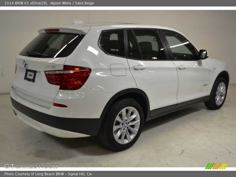 Alpine White / Sand Beige 2014 BMW X3 xDrive28i