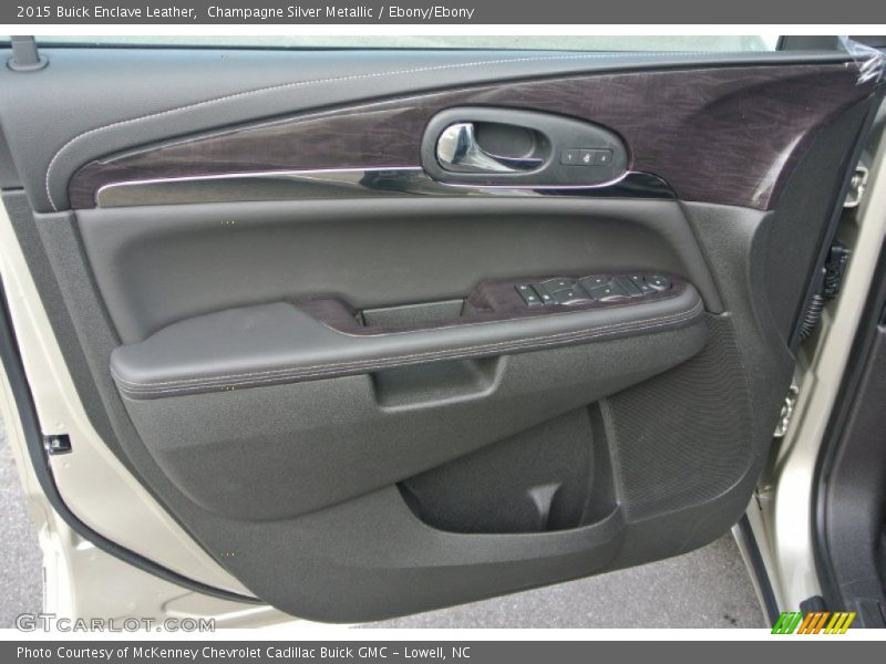 Champagne Silver Metallic / Ebony/Ebony 2015 Buick Enclave Leather