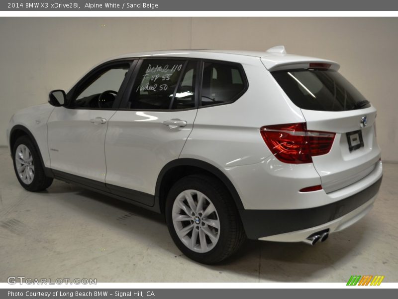 Alpine White / Sand Beige 2014 BMW X3 xDrive28i
