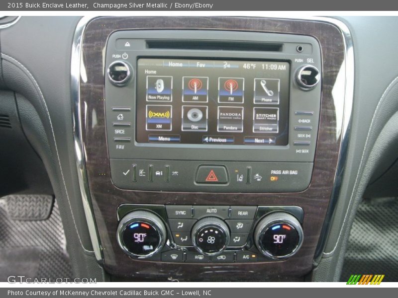 Champagne Silver Metallic / Ebony/Ebony 2015 Buick Enclave Leather