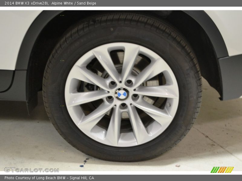 Alpine White / Sand Beige 2014 BMW X3 xDrive28i