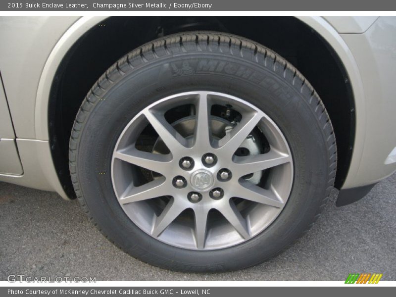 Champagne Silver Metallic / Ebony/Ebony 2015 Buick Enclave Leather