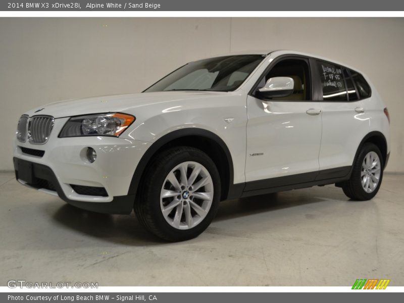 Alpine White / Sand Beige 2014 BMW X3 xDrive28i