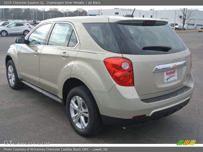 Champagne Silver Metallic / Jet Black 2015 Chevrolet Equinox LS