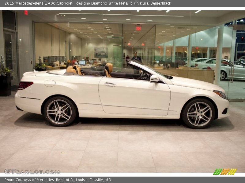designo Diamond White Metallic / Natural Beige/Black 2015 Mercedes-Benz E 400 Cabriolet