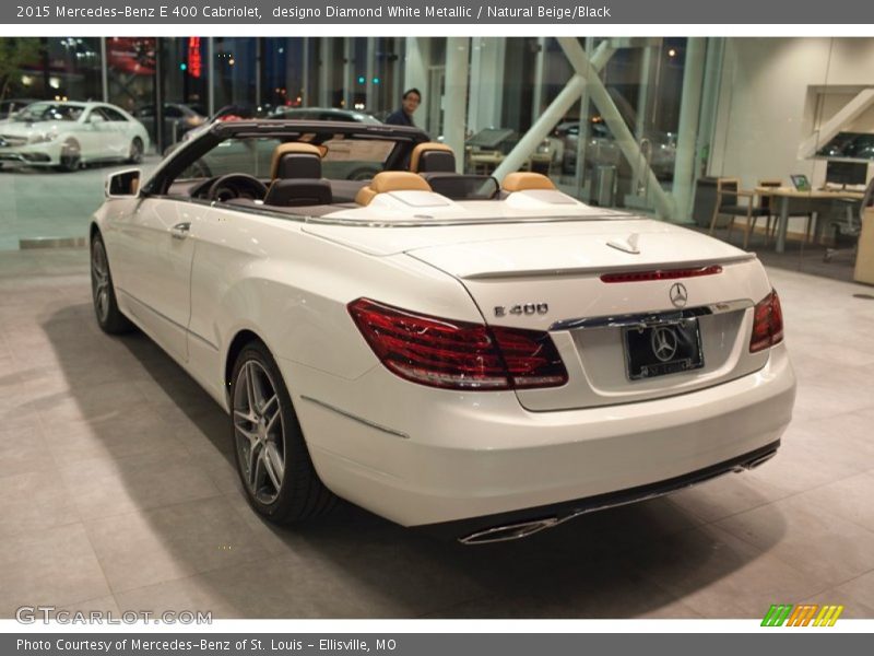 designo Diamond White Metallic / Natural Beige/Black 2015 Mercedes-Benz E 400 Cabriolet