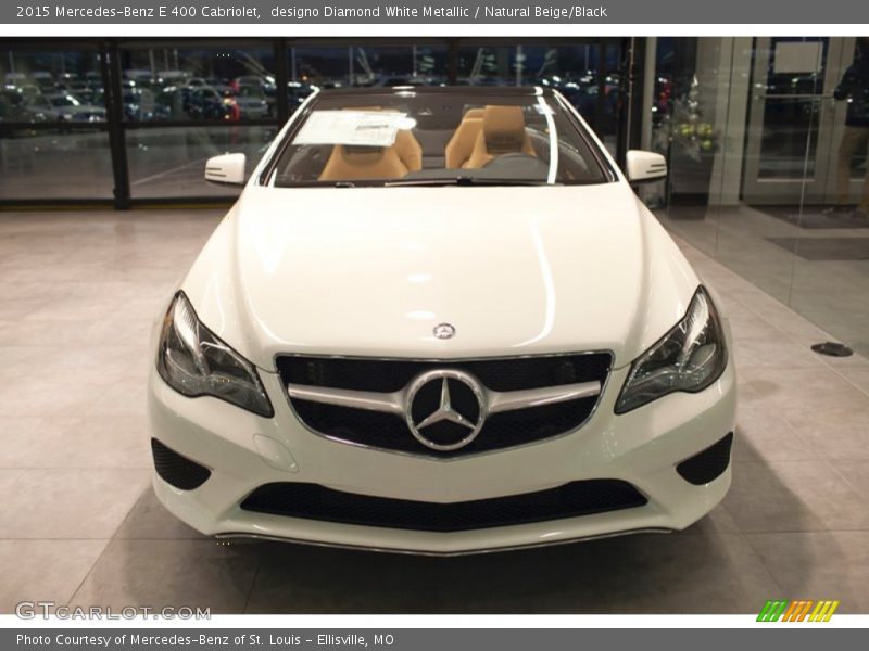 designo Diamond White Metallic / Natural Beige/Black 2015 Mercedes-Benz E 400 Cabriolet