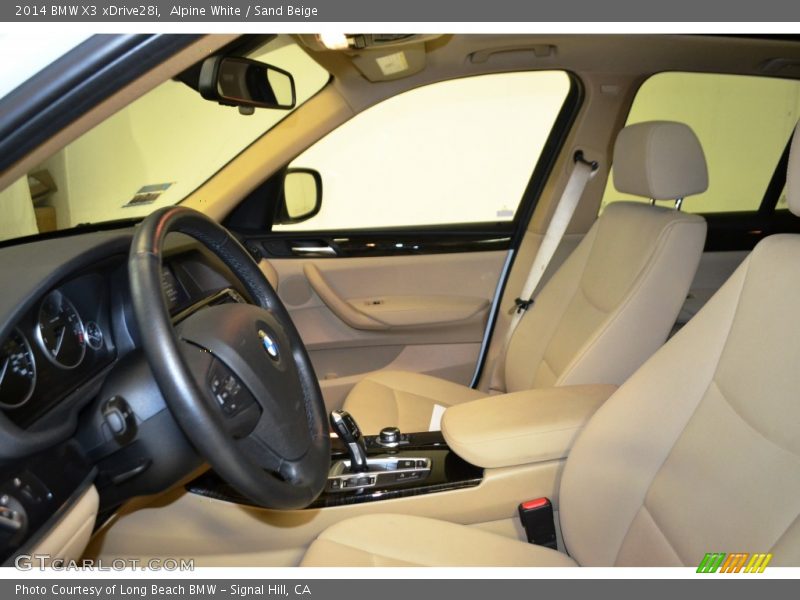 Alpine White / Sand Beige 2014 BMW X3 xDrive28i