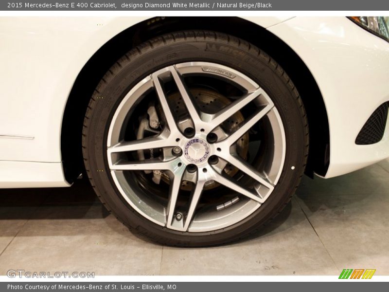 designo Diamond White Metallic / Natural Beige/Black 2015 Mercedes-Benz E 400 Cabriolet