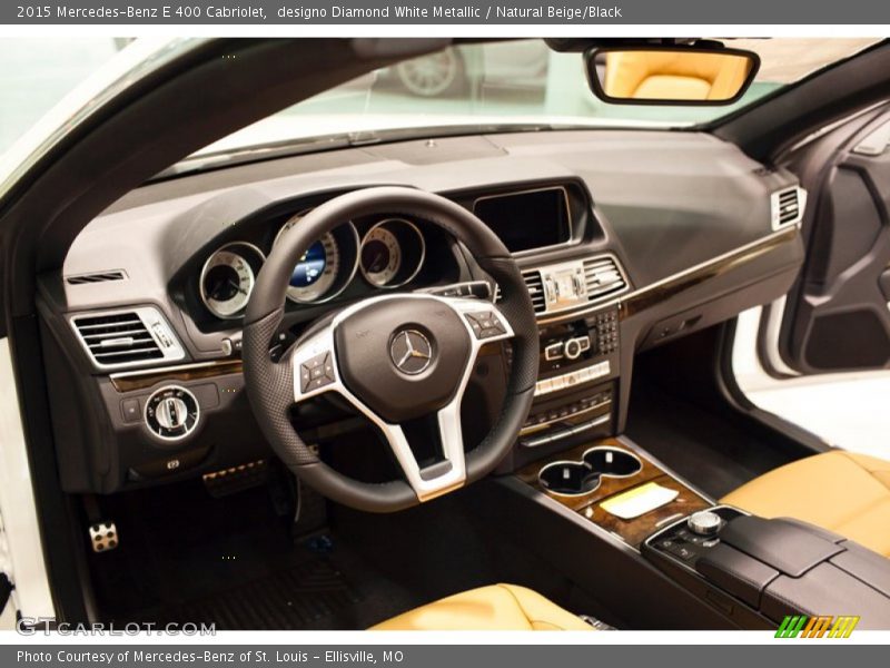 designo Diamond White Metallic / Natural Beige/Black 2015 Mercedes-Benz E 400 Cabriolet