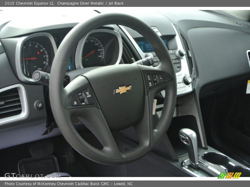 Champagne Silver Metallic / Jet Black 2015 Chevrolet Equinox LS