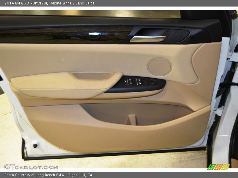 Alpine White / Sand Beige 2014 BMW X3 xDrive28i