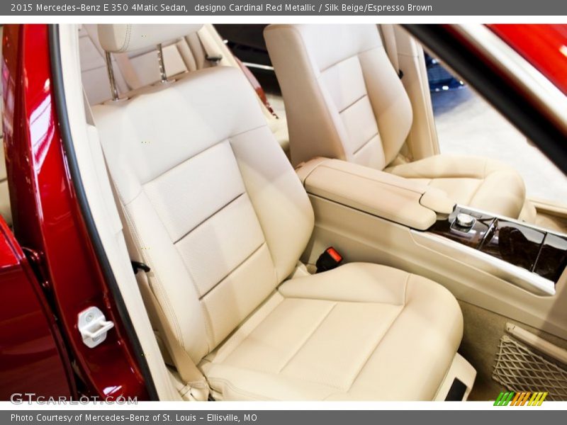 designo Cardinal Red Metallic / Silk Beige/Espresso Brown 2015 Mercedes-Benz E 350 4Matic Sedan