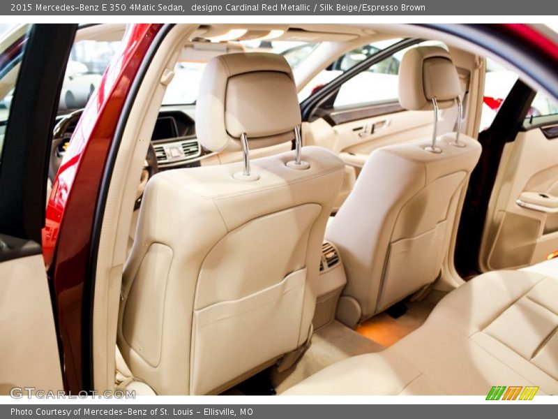 designo Cardinal Red Metallic / Silk Beige/Espresso Brown 2015 Mercedes-Benz E 350 4Matic Sedan