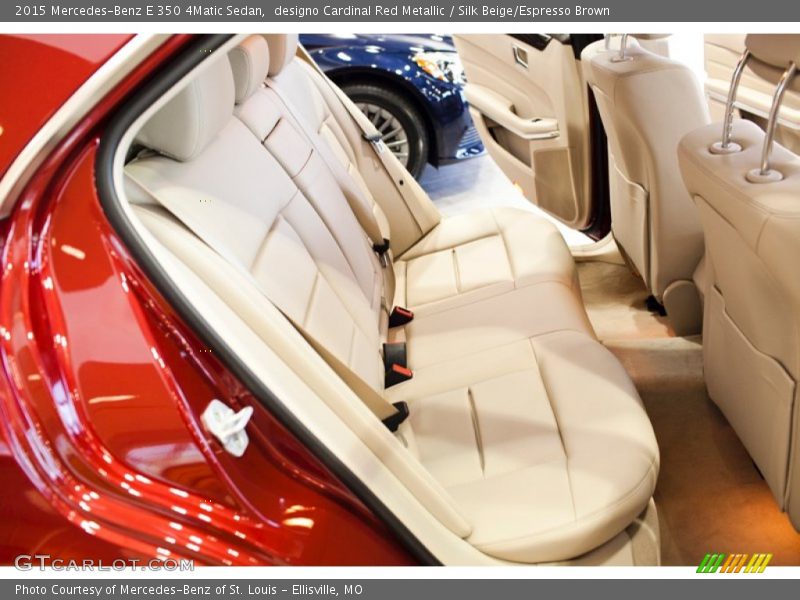 designo Cardinal Red Metallic / Silk Beige/Espresso Brown 2015 Mercedes-Benz E 350 4Matic Sedan