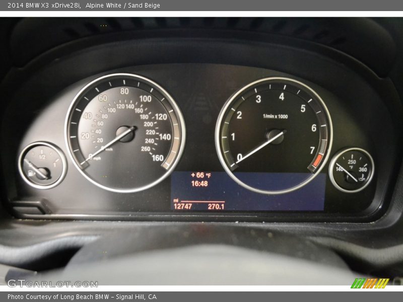 Alpine White / Sand Beige 2014 BMW X3 xDrive28i
