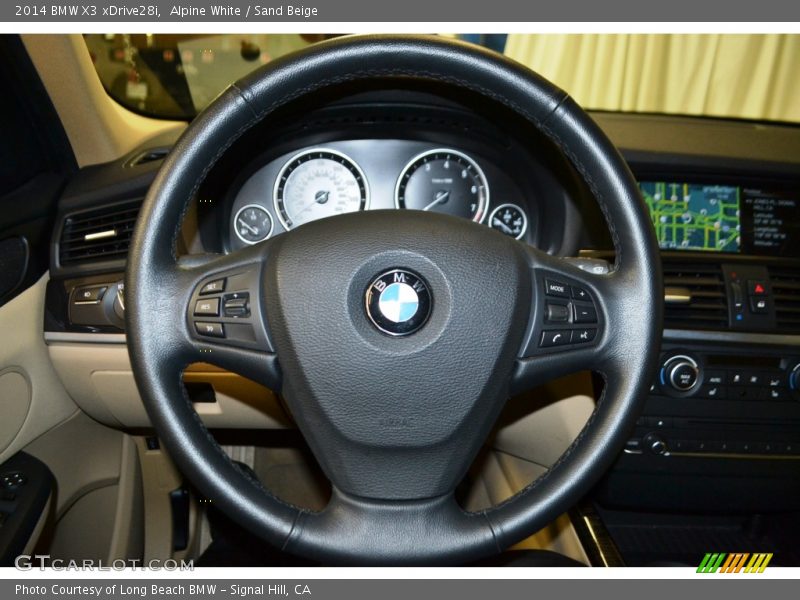 Alpine White / Sand Beige 2014 BMW X3 xDrive28i