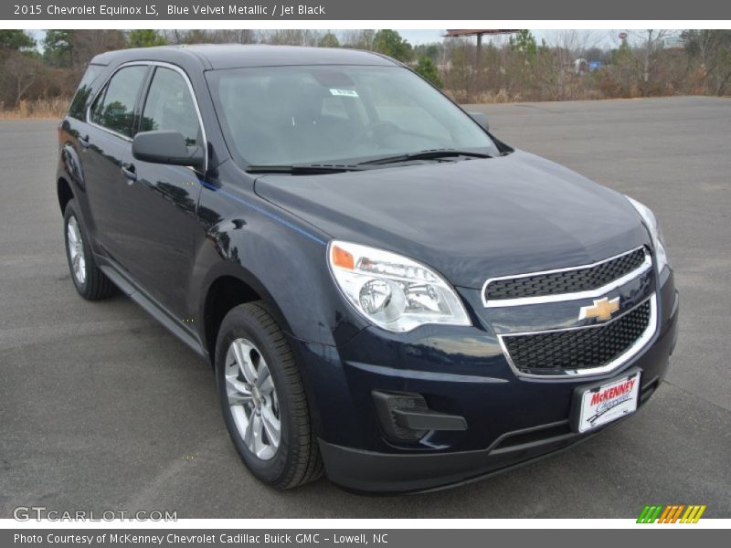Blue Velvet Metallic / Jet Black 2015 Chevrolet Equinox LS