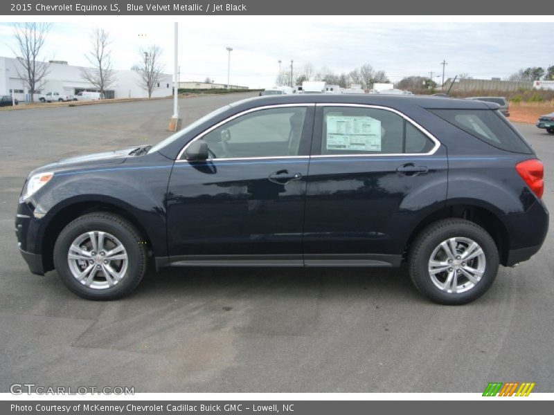Blue Velvet Metallic / Jet Black 2015 Chevrolet Equinox LS