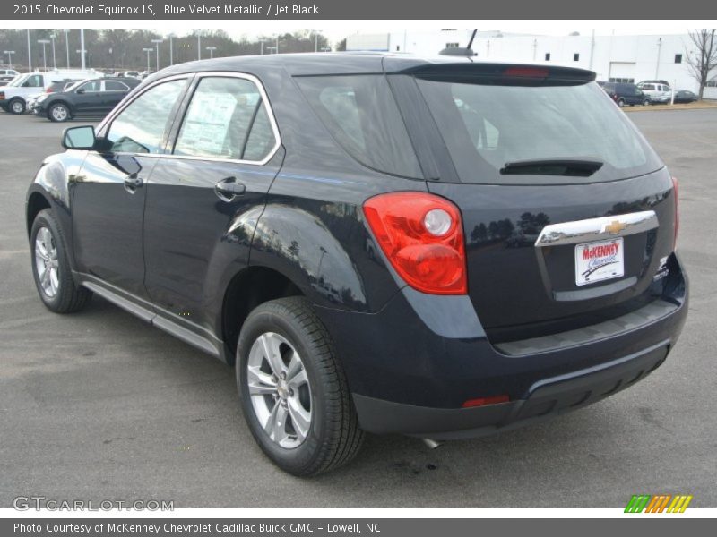 Blue Velvet Metallic / Jet Black 2015 Chevrolet Equinox LS
