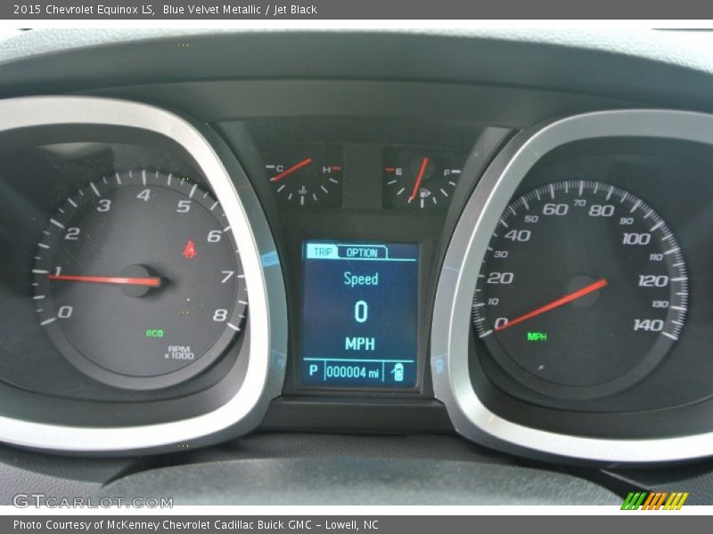 Blue Velvet Metallic / Jet Black 2015 Chevrolet Equinox LS