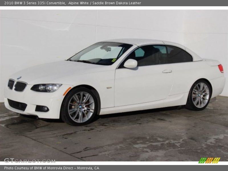Alpine White / Saddle Brown Dakota Leather 2010 BMW 3 Series 335i Convertible