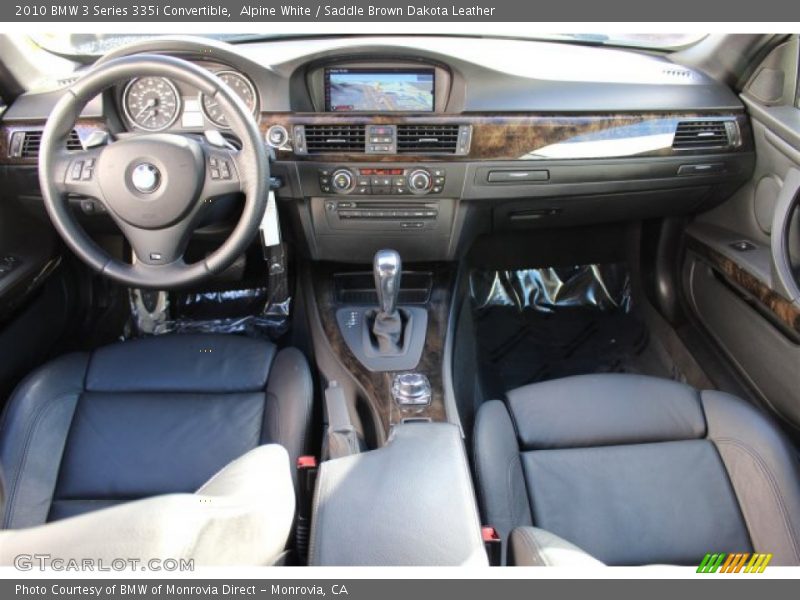 Alpine White / Saddle Brown Dakota Leather 2010 BMW 3 Series 335i Convertible