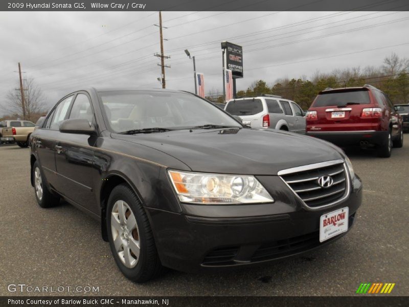 Willow Gray / Gray 2009 Hyundai Sonata GLS