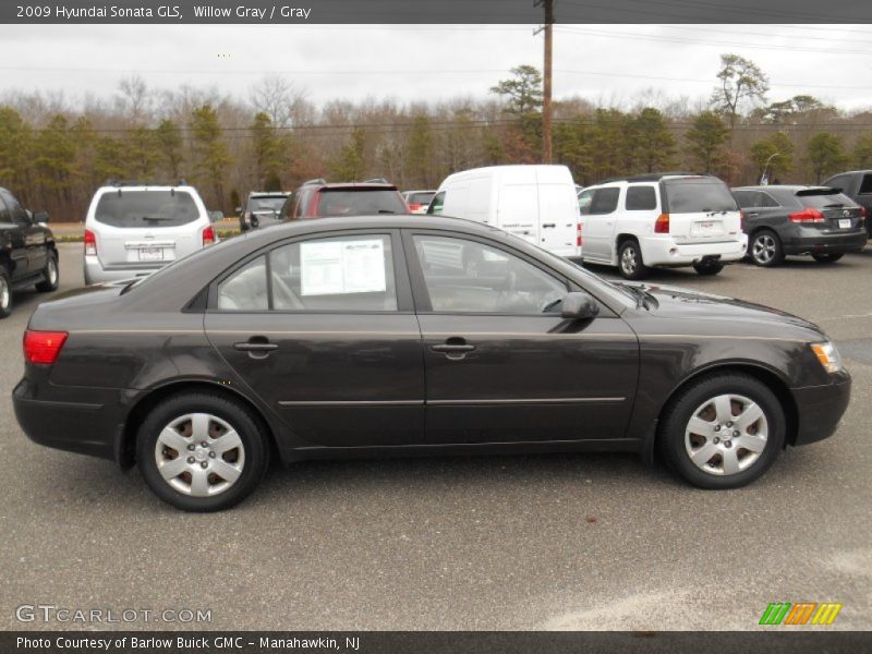 Willow Gray / Gray 2009 Hyundai Sonata GLS