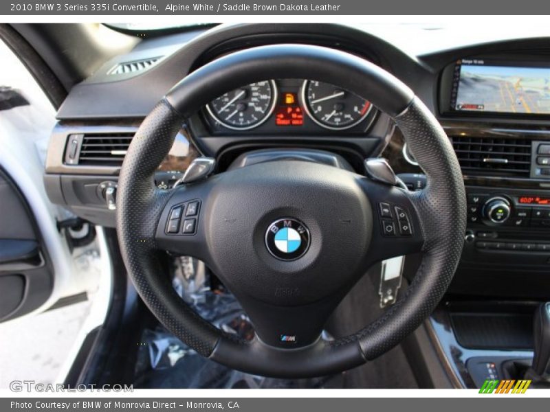 Alpine White / Saddle Brown Dakota Leather 2010 BMW 3 Series 335i Convertible