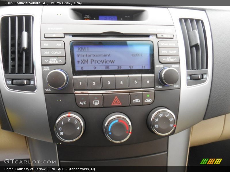 Willow Gray / Gray 2009 Hyundai Sonata GLS