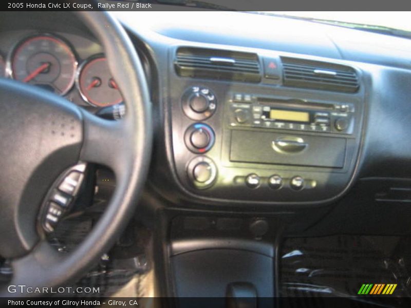 Rallye Red / Black 2005 Honda Civic LX Coupe