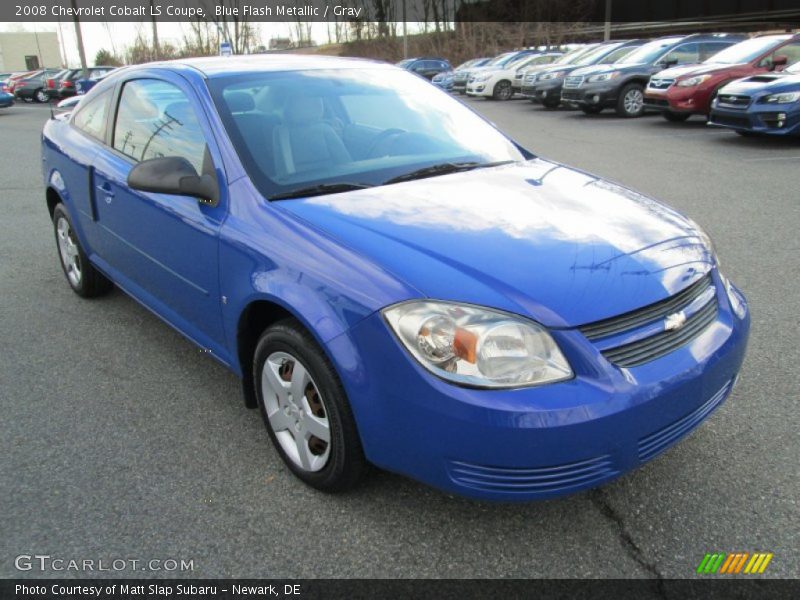 Blue Flash Metallic / Gray 2008 Chevrolet Cobalt LS Coupe