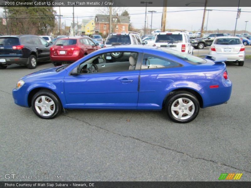 Blue Flash Metallic / Gray 2008 Chevrolet Cobalt LS Coupe