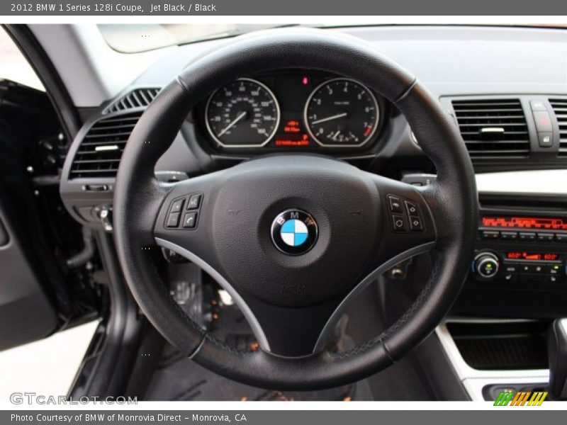 Jet Black / Black 2012 BMW 1 Series 128i Coupe