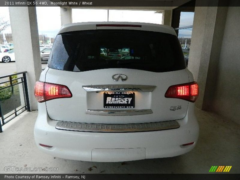 Moonlight White / Wheat 2011 Infiniti QX 56 4WD