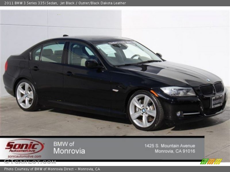 Jet Black / Oyster/Black Dakota Leather 2011 BMW 3 Series 335i Sedan