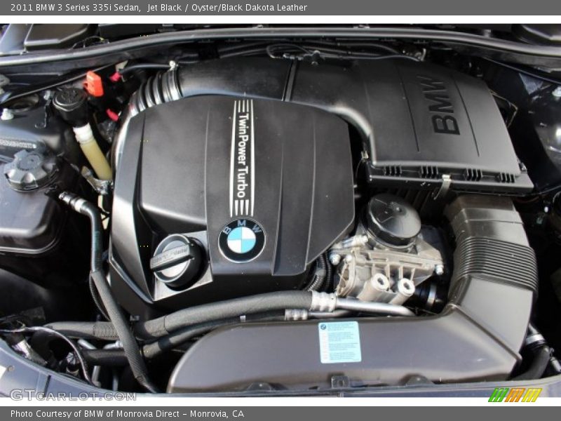 Jet Black / Oyster/Black Dakota Leather 2011 BMW 3 Series 335i Sedan