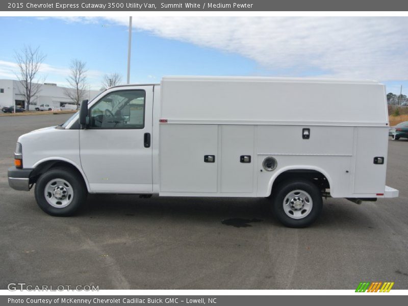  2015 Express Cutaway 3500 Utility Van Summit White