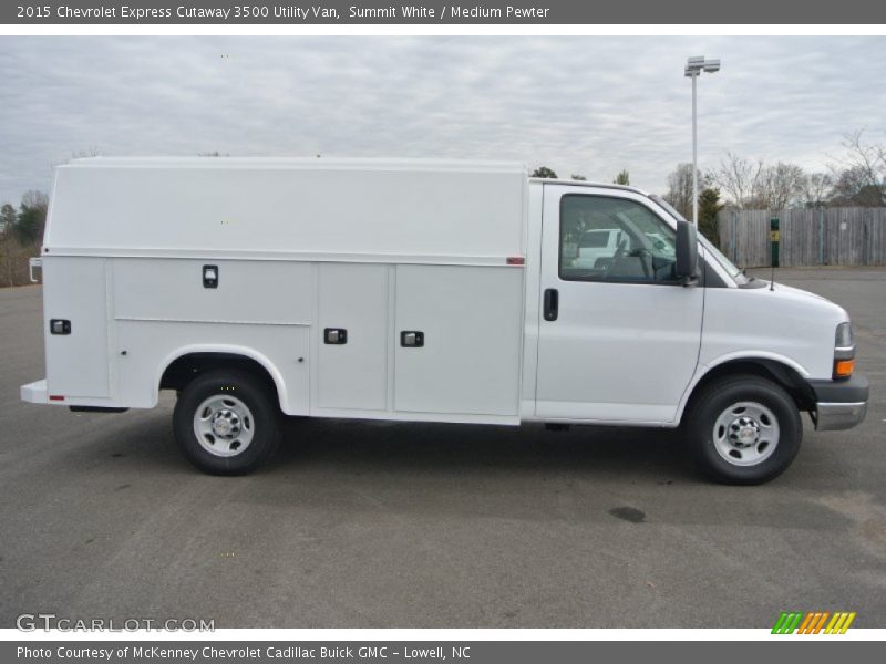 Summit White / Medium Pewter 2015 Chevrolet Express Cutaway 3500 Utility Van