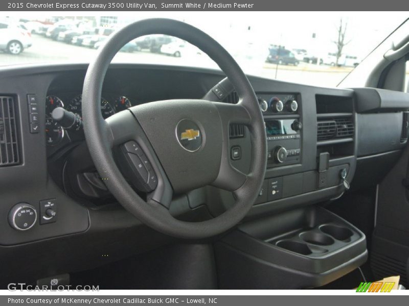 Summit White / Medium Pewter 2015 Chevrolet Express Cutaway 3500 Utility Van