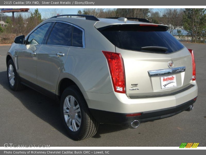 Silver Coast Metallic / Ebony/Ebony 2015 Cadillac SRX FWD