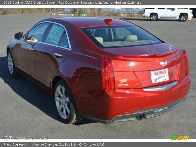 Red Obsession Tintcoat / Light Neutral/Medium Cashmere 2015 Cadillac ATS 2.5 Luxury Sedan