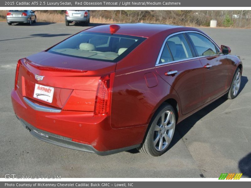 Red Obsession Tintcoat / Light Neutral/Medium Cashmere 2015 Cadillac ATS 2.5 Luxury Sedan