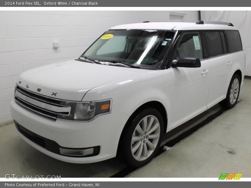 Oxford White / Charcoal Black 2014 Ford Flex SEL
