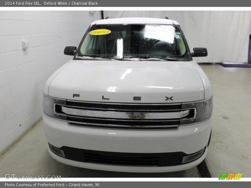 Oxford White / Charcoal Black 2014 Ford Flex SEL